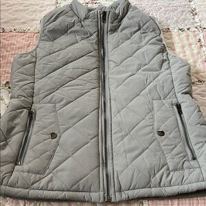 Quilted Gray Vest for Women